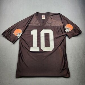 NFL Players Cleveland Browns Brady Quinn‎ 10 Jersey Mens Large Brown Football